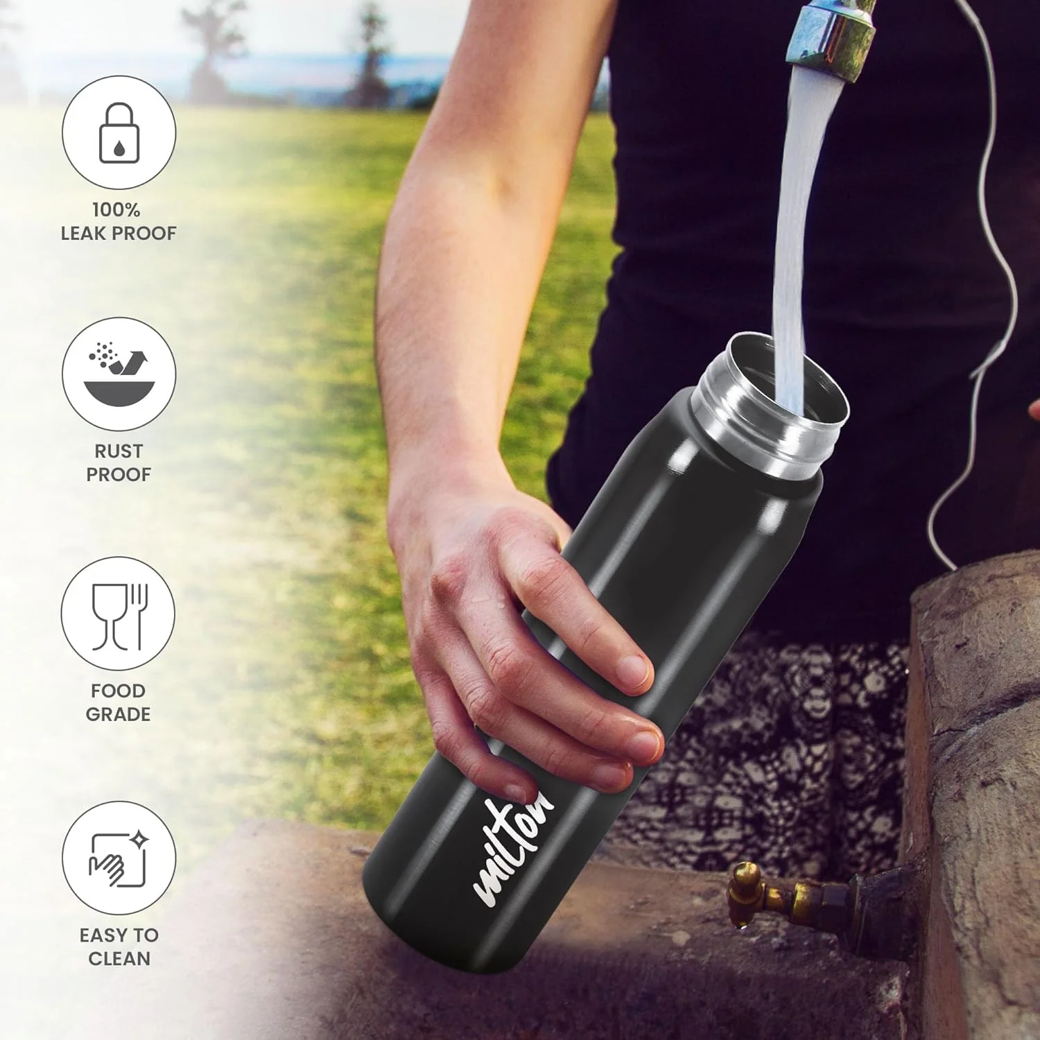 Personalized Handy Stainless Steel Bottle (Milton) - Image 6