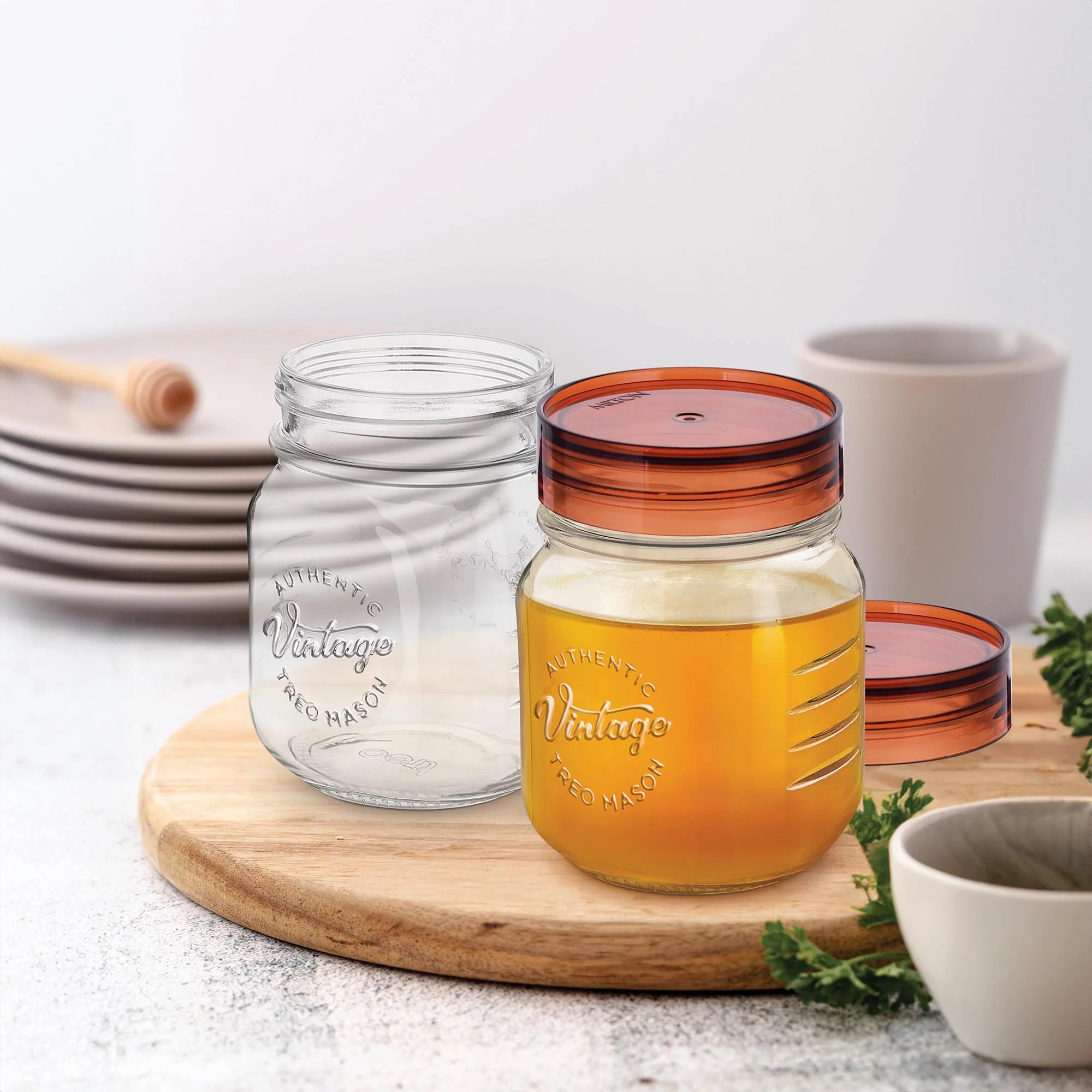 Vintage Glass Jar With Lid (Treo by Milton) - Image 4